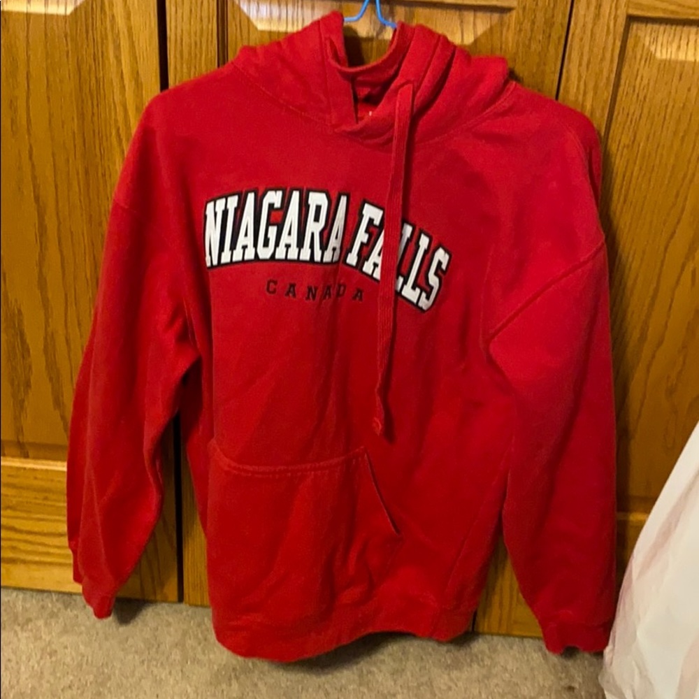 Red Niagara Falls Hoodie